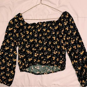 floral off the shoulder top